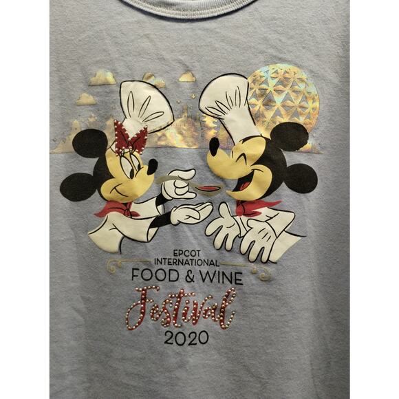 Disney Women's Size Small EPCOT Food & Wine Festival 2020 Mickey Minnie Tank Top - Picture 2 of 6
